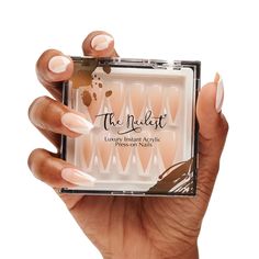 Introducing The Nailest's newest collection of ready-to-ship Instant Luxury Press-on nails. V LINE - The white V-french line details. The new spin on the classic! Length/Shape: Medium Coffin. These beautiful instant nails are formulated with top-quality gel for those who like a super shiny gloss or velvet matte finish, featuring the look and feel of actual acrylic nails from a salon. *The specially-formulated material is thickened at the stress points, helping to prevent breakage. *Each set come Nails Photoshoot, White Press On Nails, Fast Nail, Instant Nails, Medium Coffin, Electric Nail File, V Line, Acrylic Press On Nails, Nail Essentials