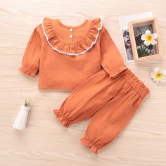 Origin: Guangdong Pattern: solid Style: suit, dress Fabric: Cotton Gender: girl Height: 70cm, 80cm, 90cm, 100cm Release: Summer 2021 Sleeve: long sleeve Thickness: ordinary Season: spring, autumn and summer Spring Ruffled Solid Sets, Spring Ruffled Solid Color Sets, Long Sleeve Sets For Fall, Spring Solid Color Long Sleeve Sets, Cotton Long Sleeve Sets In Solid Color, Cotton Sets With Long Sleeves In Solid Color, Fitted Solid Color Sets With Ruffles, Solid Color Ruffle Long Sleeve Sets, Long Sleeve Ruffled Sets