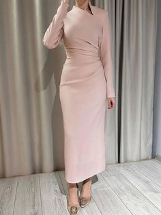 Lasaky - Exquisite Asymmetrical Maxi Dress with Long Sleeve Details for Women's Style Asymmetrical Maxi Dress, Sleeve Silhouette, Denim Maxi Dress, Beautiful Maxi Dresses, Elegant Maxi Dress, Chic And Elegant, Home Dress, Asymmetrical Design, Mid Length Dresses