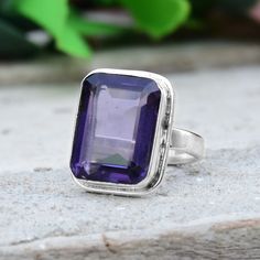 Welcome to manisha_jewels
We give you 10% discount all products,
Buy this ring, please click the link. Silver Sapphire Ring With Rectangular Gemstone, Classic Amethyst Ring With Rectangular Stone, Classic Amethyst Ring With Rectangular Stone For Gift, Fine Jewelry Sterling Silver Ring With Rectangular Stone, Sterling Silver Ring With Rectangular Stone, Rectangular Amethyst Ring For Gift, Fine Sterling Silver Rings With Rectangular Stone, Sterling Silver Rings With Rectangular Stone, Silver Ring With Large Rectangular Stone