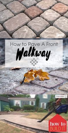 how to pave a front walk way