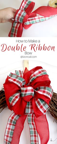 how to make a double ribbon bow