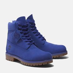 Men's Timberland® 50th Anniversary Edition Premium 6-Inch Waterproof Boot Royal Blue Boots, Blue Timberland Boots, Custom Timberland Boots, Supreme Shoes, Timberland Boots Mens, Herren Boots, Timberland Premium, Jordan 13 Shoes, Nike Air Shoes