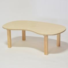 Kidney Table - RAD Children's Furniture - pikler triangle - montessori toddler furniture - climbing triangle - nursery room Kidney Table, Cube Chair, Baby Table, Children's Furniture, Kids Table, Kid Table, Childrens Furniture, Table Height, Table Legs