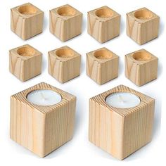 Return Policy Fast Delivery Trusted seller Wood Tealight Candle Holder - Rustic Wooden Votive Candle Holders - 10pcs Candle Holders Bulk - Wood Candle Holders for Centerpieces for Tables, Wedding Decor, Fireplace Decorations and Party Product Description Add natural warmth to any space: These cube-shaped wooden tealight holders are a perfect addition to any room. They're made from natural solid pine wood, which adds warmth and rustic charm to your home decor. The unique design of the cube shape adds a modern touch to the classic wooden candle holder. Versatile and reusable: Use these wooden tealight holders for any occasion. They're perfect for Boho decor, Christmas decorations, wedding centerpieces, party decor, or even as a pot for mini succulent flowers. These small wooden candle holder Fireplace Decorations, Centerpieces For Tables, Tables Wedding, Flameless Tea Lights, Decor Fireplace, Rustic Candle Holders, Wood Candle, Wooden Candle, Tealight Candle Holder