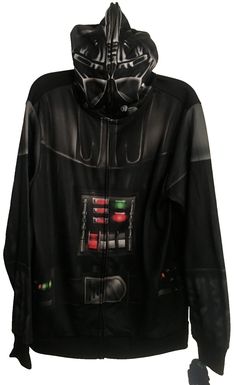 Disney Star Wars Darth Vader Face Mask Hoodie Mens Size M Zip Front Pockets NWT Darth Vader Face, Star Wars Darth, Star Wars Darth Vader, Disney Star Wars, Full Zip Hoodie, Hooded Jacket, Motorcycle Jacket, Black Men, Face Mask