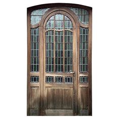 Entrance door and its stained glass surround For Sale at 1stDibs | front door with glass surround, exterior doors for sale, stained glass door Glass Entry Doors, Stained Glass Wood, Arched Front Door, Stained Glass Door, Door Gate, Glass Front Door, Garden Elements, Napoleon Iii, Entrance Door