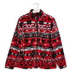 *Vera Bradley via ShopSimon [simon.com]* has *Vera Bradley Outlet Women's Fleece Jacket *(Chrysanthemum Crush, Nordic Stripe Red, Size: XS,S,M) for *$27.20*.  *Shipping is free.*