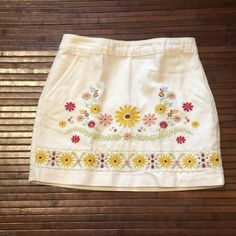 Super Cute Embroidered Denim Skirt. Never Worn Add Any 3 Or More Items From My Closet Into A Bundle And You’ll Receive An Automatic 25% Off. I Have Lots Of New With Tags Items. Happy Shopping! Embroidered Denim Skirt, Forever 21 Skirts, Embroidered Denim, Yellow White, Denim Skirt, Happy Shopping, Forever 21, Womens Skirt, Color White