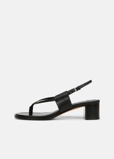 Buy Alina Leather Heeled Thong Sandal for USD 295.00 | Vince Elegant Adjustable T-strap Sandals With Buckle Closure, Elegant Leather T-strap Sandals For Spring, Elegant T-strap Sandals With Buckle Closure For Spring, Chic Leather T-strap Sandals With Heel Strap, Chic T-strap Sandals With Toe Post And Buckle Closure, Chic Sandals With Buckle Closure And Single Toe Strap, Elegant T-strap Sandals With Adjustable Single Toe Strap, T-strap Sandals With Buckle Closure, Elegant Leather T-strap Sandals For Summer