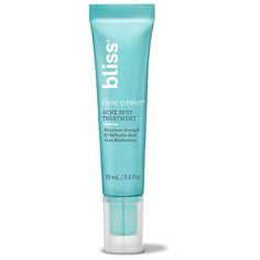 Bliss Clear Genius Acne Spot Treatment - .5 Fl Oz Brand New! Never Used! This Powerful Spot Treatment With Maximum Strength 2% Salicylic Acid And Bliss’ Blend Of Clean, Non-Irritating Ingredients Is Clinically-Proven To Help Reduce Redness, Size And Swelling In One Use For A Clear, Calm Complexion. Alcohol-Free, Clean, Cruelty-Free, Vegan, Fragrance-Free Bliss Skincare, Acne Blemishes, Skin Care Acne, Skin Care Women, Fragrance Free, Salicylic Acid, Alcohol Free, Fragrance Free Products, Cruelty Free