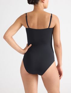 A timeless style with a fit that we’ve spent years perfecting. Designed with full butt coverage, removable cups and adjustable straps making it adaptable for longer torsos. Plus, premium UPF 50+ fabric. | Knix Leakproof Classic One Piece Swimsuit, Long Torso in Black Knix Leakproof, Wireless Bras, Long Torso, Wireless Bra, Swim Bottoms, Shop Swimwear, Sports Bras, Swimwear Tops, Swim Shorts