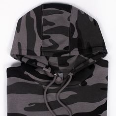 Wear this comfortable and cozy Camo Hoodie. Features smooth and soft cotton, this durable unisex hoodie will keep you comfortable all year round. With its 3-panel hood that's lined for extra comfort and has a double-needle topstitching on all seams. On top of that, the ribbed cuffs and waistband keep the cold out and warmth in. Made to stand out with its camo print, this premium hoodie is a must-have! Enhance your getup with its ideal complement to our Unisex collections. FEATURES: 3 Panel Hood Techwear Hoodie With Kangaroo Pocket For Outdoor, Gray Hooded Hip Hop Sweatshirt, Comfortable Hoodie With Adjustable Hood, Gray Hip Hop Sweatshirt For Winter, Casual Fleece Hoodie For Outdoor, Cotton Techwear Hoodie For Sports, Casual Outdoor Fleece Hoodie, Black Outdoor Hoodie With Adjustable Hood, Black Hoodie For Fall