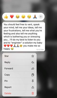 two text messages with different emoticions on them