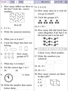 worksheet for grade 2 students to learn numbers and counting with the same number