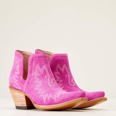 Dixon Western Boot | Ariat Ariat Dixon, Boot Fits, New West, Ariat Shoes, Western Boots Women, Western Boot, Glass Slipper, Pink Suede, Vegetable Tanned Leather