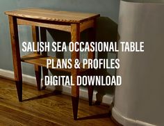 a wooden table sitting on top of a hard wood floor