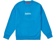 Supreme Box Logo Crewneck (FW18) Bright Royal Supreme Crewneck, Supreme Box Logo Hoodie, Supreme Sweatshirt, Soul Journey, Supreme Box Logo, Assistant Director, Tiffany Box, Suit Men, Logo Items