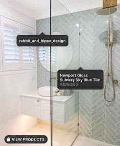 an image of a bathroom setting with text describing the different types of shower fixtures and features