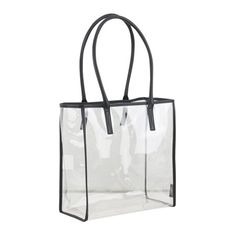 The Eastsport Clear All-Purpose Security Tote is the perfect bag to use to any sporting event, concert or general use. Its spacious enough to hold all your personal items needed for any occasion. The tote is constructed of durable clear PVC material, which will last you season after season, while remaining a popular style and fashionable accessory. The classic shape, with reinforced shoulder straps, make the Eastsport Clear All-Purpose Security Tote, your go-to bag for the big game! Size: One Si Business Card Design Minimalist, Clear Tote Bags, Transparent Bag, Crochet Bags Purses, Clear Bags, Fine China Wedding, China Wedding, Transparent Design, Perfect Bag