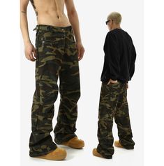 Model is 5ft 9''(176cm) tall, 145 lbs(66kg) weight and wearing a size L168cm 59kg wearing a size M - CAMOUFLAGE - Army green- Straight fit- Cargo style- Adjustable waist Camo Outfit Men, Camouflage Cargo Pants, Spring Outfits Men, Cargo Style, New Pant, Streetwear Men Outfits, Suit Vest, Slim Fit Shorts, Slim Fit Pants