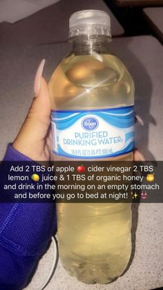 Apple Cider Vinegar Lemon, Healthy Drinks Recipes, Body Cleanse, Water Recipes, Healthy Smoothie, Detox Water, Detox Cleanse, Fat Burning Foods