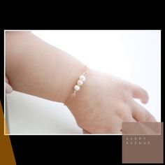 Jazz it up! Introducing Baby Bracelet- Pearl 14k Gold Fill chain, exclusively priced at an unbeatable value of $26.00 Don't miss out!
#ToddlerBracelet #MommyAndMe #BabyShower #BridesmaidGift #BabyBracelet #pearl #GoldBracelet #BabyJewelry #toddler #bracelet Minimalist White 14k Gold Bracelets, Minimalist 14k White Gold Bracelets, Minimalist 14k Gold White Bracelet, Minimalist Adjustable Pearl Bracelet With Extender, Minimalist Pearl Bracelet With Extender, Dainty 14k Gold Filled Bracelet With Pearl Charm, Dainty Adjustable Chain Bracelet For Birthday, Minimalist White Adjustable Chain Bracelet, Everyday Minimalist Pearl Bracelet With Extender