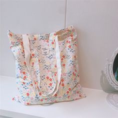 Women's Shopping Shoulder Bag For Groceries Large Floral Female Reusable Foldable Shopper Tote Book Bag Handbag For Ladies Girl Main Material: PolyesterStrap Drop: 30cmMaterial Composition: cottonClosure Type: No zipperItem Type: Shopping BagsMaterial: Cotton shopping bagsColor: Black,green,red tote bagsSupport: Dropshipping handbagsCapacity: Large bags for womenStyle: shopper bag Size: Height 37cm* Width 35cm (shoulder strap height 30cm, total length 65cm) [23y 2m 14d] White Canvas Bag For School In Spring, Cute Cotton Bags For Spring, Cute Cotton Shoulder Bag For Spring, Spring Cotton Shoulder Bag For School, White Fabric Canvas Bag For Travel, Cotton School Bags For Spring, White Fabric Canvas Travel Bag, Spring School Cotton Bags, Multicolor Canvas Bag For School