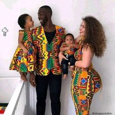 Look your best with our family Ankara set. This set commands a lot of respect and compliments! This set comes with a dress for the woman and girl(s). You also get a matching jacket for the man and shirt for the boy. Price varies with family size and age of kids. Suitable for traditional weddings, pre-wedding photoshoot, naming ceremonies and other traditional gatherings. Custom made- Please provide us with your measurements for a perfect fit! Couples African Outfits, Styles Ankara, Couple Matching Outfits, Couples Outfit, Afrikaanse Mode, African Wedding Dress, Street Style 2017, Matching Couple Outfits, Groundhog Day