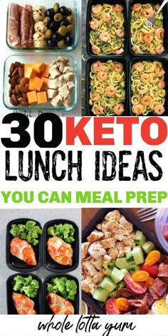 Meal Prep Lunches, Low Carb Diets