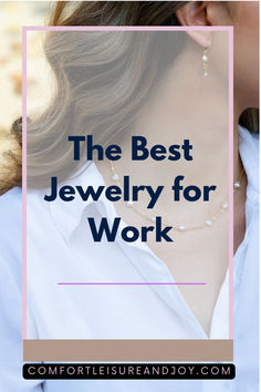 A woman wearing a white business shirt with jewelry for work.  Classy earrings and a simple necklace. Gold Or Silver Jewelry, Work From Home Outfit Ideas, Wfh Outfits, Work From Home Outfit, Look Classy, Best Jewelry, Finding Joy, Work Fashion, Feel Confident