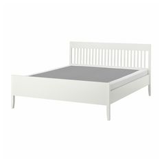 IDANÄS bed frame, white/Lyngör white, King. With timeless design, traditional detailing and a sturdy construction, IDANÄS bed frame is easy to love – and LYNGÖR mattress base gives extra height and helps your mattress keep its shape for longer. Center support beam: Galvanized steel. Idanäs Bed, Bed Frame White, Mattress Base, Organized Bed, Support Beam, White Bed Frame, Kids Flooring, Organization Furniture, Beds & Bed Frames