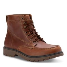 For a comfy walk wherever you go, the Belgrade moc toe boot is a perfect choice. Full-grain leather upper. Breathable microfiber fabric lined upper. Fully-lined, cushioned insole for all-day comfort. TPR outsole for great flexibility, slip resistance, light weight and durability. Boot Height: 5 1/3". Boot Height: 5 1/3". | Eastland Men's BELGRADE BOOT, 12M Eastland Shoes, Moc Toe Boots, Mens Ankle Boots, Famous Footwear, Toe Boots, Mens Shoes Boots, Men Shoes Size, Casual Boots, Fashion Boots