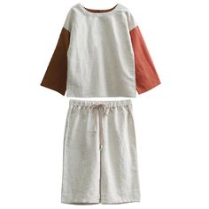 Get your little one ready to rock the retro look with this stylish Retro Color Block Long-Sleeved Shirt and Pants Set. Made from a blend of cotton and linen, this casual set is perfect for spring and autumn. The color-block design adds a cool and trendy touch, while the long sleeves provide warmth and comfort. With its o-neck collar and single-button closure, this set is easy to put on and take off. Available in sizes for boys aged 2–6 years, it's the perfect outfit for any occasion. 🌈✨Addition Beige Cotton Sets With Relaxed Fit, Casual Beige Linen Set, White Linen Casual Sets, Fall Cotton Relaxed Fit Set, Fall Cotton Sets With Relaxed Fit, Relaxed Fit Cotton Set For Fall, Shirt And Pants Set, Shirt Pant Set, 3rd Baby