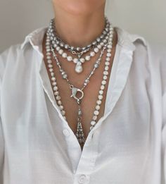 #statementjewelry #largepearl #largenecklace #whitenecklace #pearljewelry #statementjewelry Brides Gifts, Pearl Necklace Layered, Statement Pearl Necklace, Choker Pearl, Layered Pearl Necklace, Laguna Niguel, Necklace Layered, Large Necklace, Boho Choker