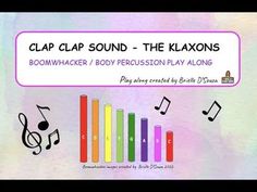 the cover art for clap clap sound - the kraxons, featuring music notes and