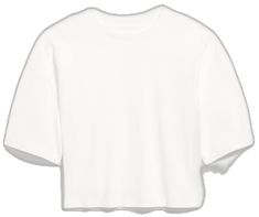 Casual Oversized White Cropped T-shirt, Oversized White Cropped T-shirt, Casual, White Oversized Cropped T-shirt For Streetwear, Oversized White Cropped T-shirt, Trendy White Half Sleeve T-shirt, Oversized White Cropped T-shirt With Crew Neck, Boxy White Short Sleeve T-shirt, Oversized Cropped Short Sleeve T-shirt For Spring, White Boxy Short Sleeve T-shirt