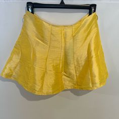 Both Skirts Are A Size Small. Yellow Skirt Has A Small Mark That May Just Be A Wrinkle (I’m Not Sure). Black Skirt Has No Imperfections. Black Skirt Is New But Didn’t Come With A Tag. All Offers Welcomed. Short Pleated Party Bottoms, Spring Party Short Pleated Skirt, Yellow Pleated Party Bottoms, Spring Party Pleated Shorts, Yellow Casual Party Bottoms, Casual Yellow Bottoms For Party, Casual Yellow Party Bottoms, Skirted Shorts For Spring Party, Yellow Pleated Mini Skort