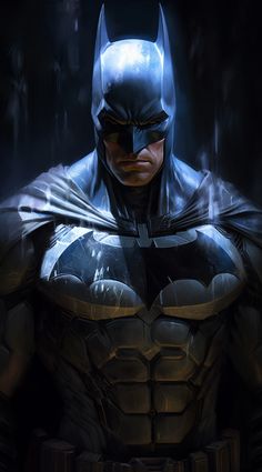 batman in the dark knight costume standing with his hands on his hips