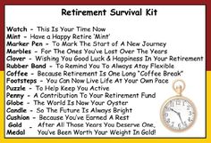 a red and yellow frame with a clock on it's side that says retirement survival kit