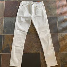 Nwt, Never Worn. Off-White Color. Men’s 32x34 Comes From A Smoke Free, Dog Friend Home Offers Welcome. Bundle 2+ Items For Savings! White Mid-rise Casual Jeans, Casual White Mid-rise Jeans, Casual White Slim Fit Bottoms, Slim Fit White Denim Bottoms, White Slim Fit Denim Bottoms, Casual White Jeans With Five Pockets, White Slim Fit Casual Jeans, Casual White Slim Fit Jeans, Casual Fitted White Jeans