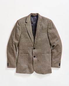 A longtime favorite returns: our Walton Jacket is a modern yet slightly more structured option than our beloved Archie Jacket. Made in Italy, it comes in a rich blend of wool and silk in a subtle herringbone that wears beautifully year-round. The wool herringbone fabric makes it perfectly suitable for colder-weather wardrobes. It’s half-canvassed, is three-quarter-lined with our signature pelican motif, and finished with patch pockets at the waist and a welt pocket at the chest, genuine dark horn buttons, three interior pockets, and our signature heirloom ribbon stripe at the locker loop and undercollar for an elevated and subtle detail. Wool Herringbone Tweed Jacket For Business Casual, Wool Tweed Jacket With Herringbone Pattern For Business Casual, Classic Tailored Tweed Jacket With Herringbone Pattern, Elegant Tweed Jacket With Welt Pockets For Fall, Elegant Fall Tweed Jacket With Welt Pockets, Tweed Herringbone Sport Coat For Business Casual, Business Casual Tweed Sport Coat With Herringbone Pattern, Tailored Herringbone Sport Coat For Semi-formal Events, Classic Tweed Sport Coat For Business Casual