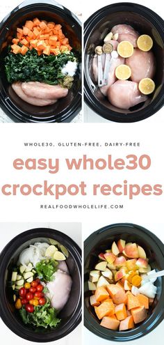 the instructions for how to make whole 30 crockpot recipes