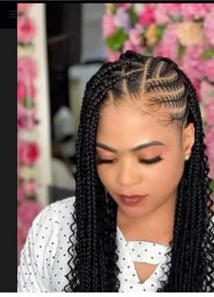 Protective Box Braid Styles, Big Braids For Black Women, Protective Style Braids, Big Braids, Big Box Braids Hairstyles, Feed In Braids Hairstyles, Hairstyle Tutorials, Long Box Braids