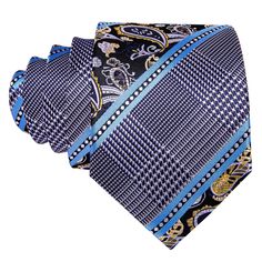 Brand: Barry Wang Material: 100% Silk What You Get: Same design Tie, Pocket Square & Cufflinks? Size: Necktie in 59" Length & 3.35" width at the tip, pocket square in 9"x 9"size Quality: Barry Wang Focus on Ties for Many Years, Good Quality Interlining Makes Our Ties Weighted and Elastic, Which are Easily Designed for A Perfect Knot.For More Quality Stylish Ties with Unbeatable Price, Please Click Our shop to Check More.With So Much Choice and Impeccable Quality, There's No Excuse Not to Have A Luxury Multicolor Standard Tie Accessories, Luxury Blue Neckwear With Ties, Luxury Elegant Patterned Ties, Luxury Tailored Blue Ties, Luxury Patterned Ties For Semi-formal Occasions, Cufflink Set, Grey Blue, Tie And Pocket Square, Pocket Square