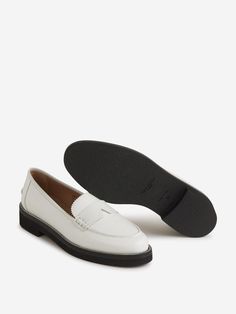 Loafers by Aquazzura; Loafers; Smooth skin; Low block heel; Heel height: 3 cm; Slip-on design; Rounded toe; Metallic trim detail; Rubber sole; European sizingMade in Italia100% Calfskin. Sole: 100% RubberGender: WomenMaterial: 100% CALFSKIN. SOLE: 100% RUBBERColor: WHITEMade in: ITProduct ID: AQUFLAM0CFIFFF_FFF*Import tax/duty will be calculated at checkout (If applicable) Low Block Heels, Trim Detail, Smooth Skin, Accessories Design, Calf Skin, Block Heels, Rubber Sole, Heel Height, Loafers