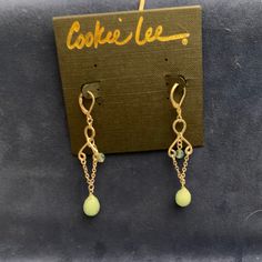 Earrings Set 2/Nwt Cookie Lee Earrings - Green Stones Buy 2 Or More Pieces Of Jewelry And Get A Jewelry Cleaning Cloth For Every 2 Pieces Purchased. "*** Bundle To Save *** *** Bundle To Save *** Bundle 2 Items For A 10% Discount Bundle 3 Items For A 15% Discount Bundle 4 Or More For A 20% Discount Elegant Green Nickel-free Clip-on Earrings, Green Metal Dangle Teardrop Earrings, Green Metal Teardrop Earrings, Elegant Green Dangle Hoop Earrings, Green Metal Teardrop Earrings Elegant Style, Green Pierced Everyday Earrings, Green Pierced Earrings For Everyday, Elegant Green Metal Teardrop Earrings, Elegant Green Teardrop Metal Earrings