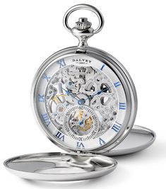 Silver and Blue style Luxury Engraved Pocket Watch For Formal Occasions, Elegant Engraved White Gold Watch Accessories, Luxury Chronometer Pocket Watch For Formal Occasions, Luxury Formal Pocket Watch With Chronometer, Elegant Formal Pocket Watch With Chronometer, Luxury Self-winding Round Dial Watches, Luxury Pocket Watch With Round Dial For Formal Occasions, Luxury Pocket Watch For Formal Occasions, Luxury Formal Pocket Watch With Round Dial