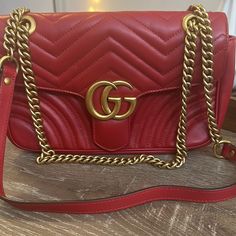 Worn 2-3 Times In Perfect Condition Gucci Marmont Bag, Gucci Marmont, Gucci Bags, Gucci Bag, Limited Time, Bag Lady, Gucci, Red, Color