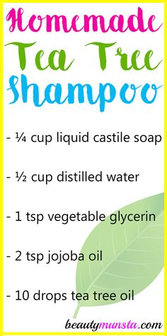 Bust scalp acne, dandruff, itchy scalp, etc with this homemade tea tree oil shampoo! Tea tree oil is good for many things. But it’s a true winner when it comes to DIY beauty! It’s helpful for getting rid of humongous zits, dandruff, itchy skin, eczema, and more! One of the most popular ingredients in shampoos … Homemade Dandruff Shampoo, Shampoo Homemade, Natural Hygiene, Diy Shampoo Recipe, Scalp Acne, Tea Tree Oil Benefits, Tea Tree Oil Uses, Dandruff Solutions